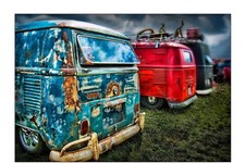The Rotters-2   Split Screen VW Camper Picture Print Signed Ltd Edition (250)