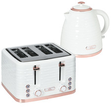 HOMCOM Kettle and Toaster Set