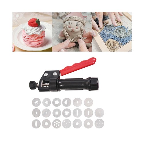 Clay extruder tools with 20pcs - clay,