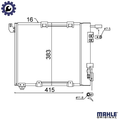 Condenser air conditioning - conditioning, ac