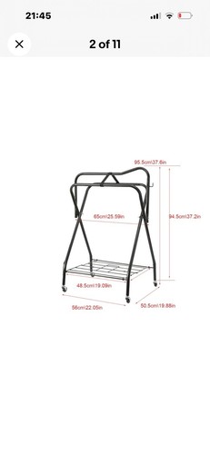 Foldable saddle stand takes - foldable,