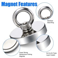 Super Strong Neodymium Fishing Magnets Heavy Duty imanes Magnet with Countersun