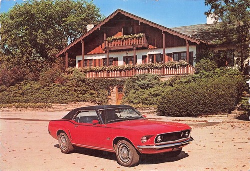 Postcard ford mustang - 69,