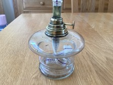 A Small Glass Oil Lamp.