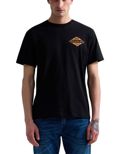Replay miami shirt black - replay, t-shirt