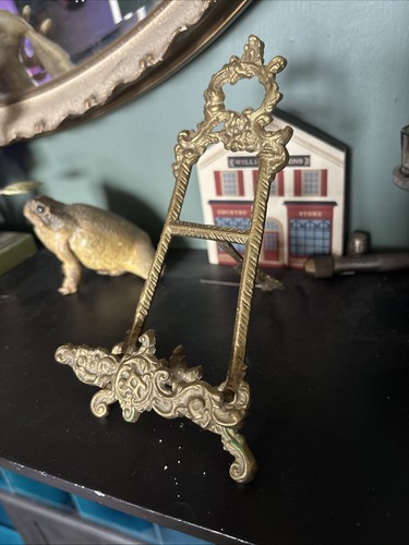 Brass picture easel vintage - picture,
