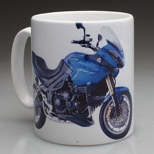 Triumph tiger 1050 mug - mug, (blue)