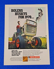1970 BOLENS HUSKYS LAWN TRACTOR ORIGINAL COLOR PRINT AD FREE SHIPPING - LOT S24