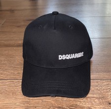 Dsquared Black Base Cap White Logo