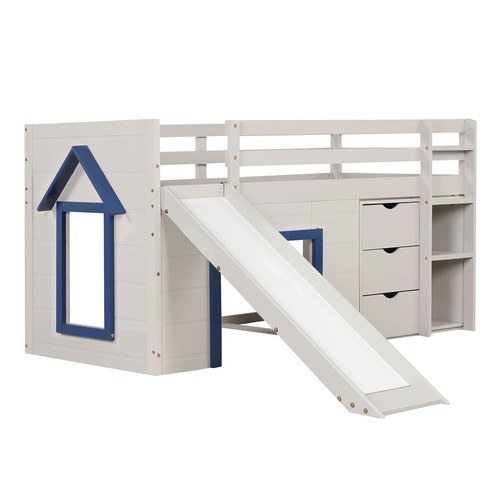 Costway loft bed single - loft,