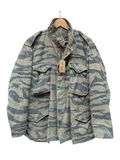 Genuine US Army Issue Vietnam Tiger-Stripe M65 Combat Jacket Size 48" Chest #455