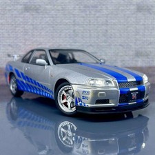 Nissan Skyline GTR R34 – Fast & Furious Livery - 1:24 Scale Diecast Model Car 