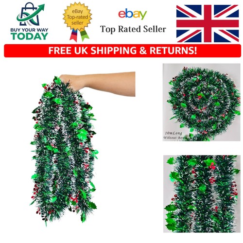 Xxl 10m green - tinsel, garland