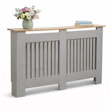 NEW! Large Grey Wooden Slatted