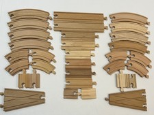 Wooden Train Track Set Of X32