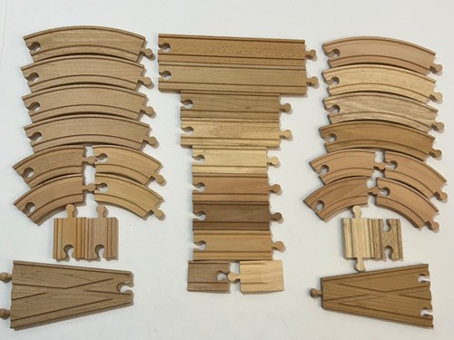 Wooden train track set - of, x32