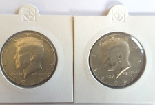 USA  Coins  , KENNEDY SILVER  HALF DOLLARS  1966+ 1967  0.400 SILVER.
