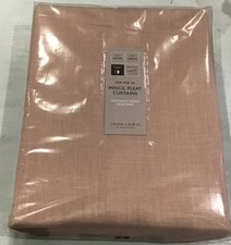 John Lewis Textured Weave Pencil Pleat Curtains W167 D228 cm  Rose Pink