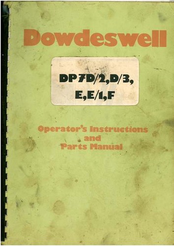 Dowdeswell dp7d e 1 f - dowdeswell, dp7d/2,d/3,e,e/1,f