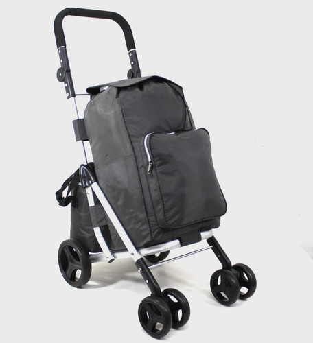 Large wheel folding shopping - large, 4