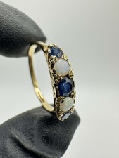 9ct Sapphire and Opal Half