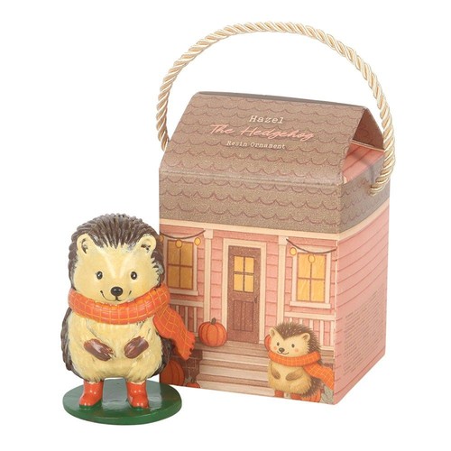 Hazel hedgehog resin ornament - hedgehog,