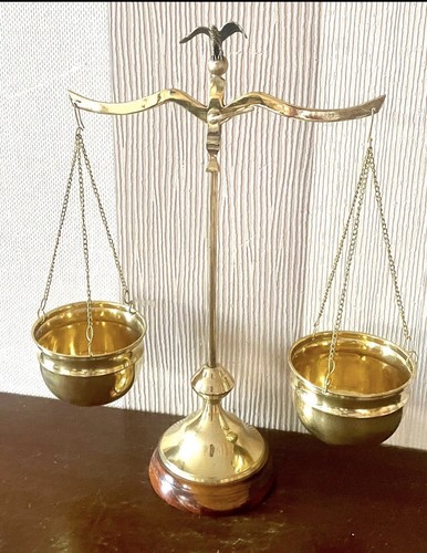 Vintage brass scales - vintage, of