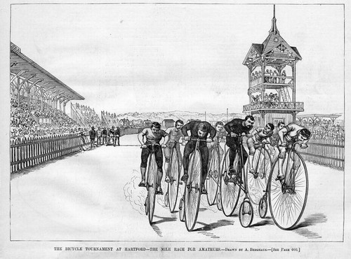High wheel bicycle - high,