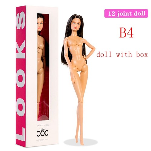 Nude skin bjd doll black - nude,