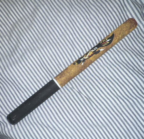 Wooden didgeridoo with - wooden,