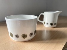 Vintage J&G Meakin jug and sugar bowl  Alegro pattern Mid Century Modern
