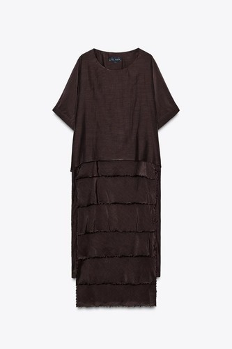 Zara ruffled tiered maxi dress - zara,