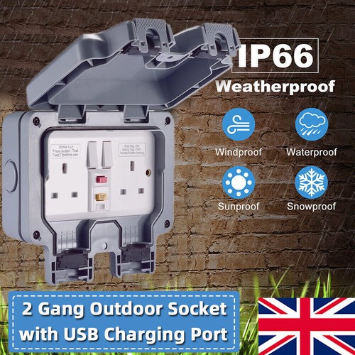 Outdoor plug socket ip66 - socket,