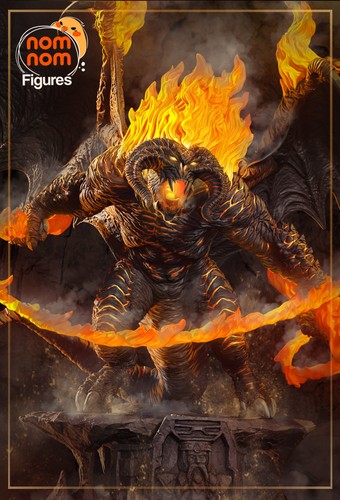 Balrog printed model - balrog, (lotr)
