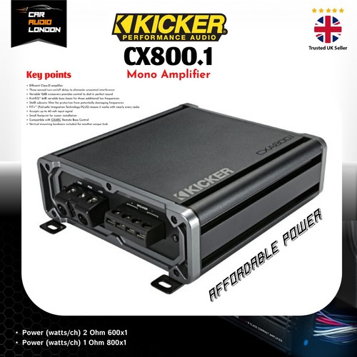 Kicker cx800 mono subwoofer - cx800.1,