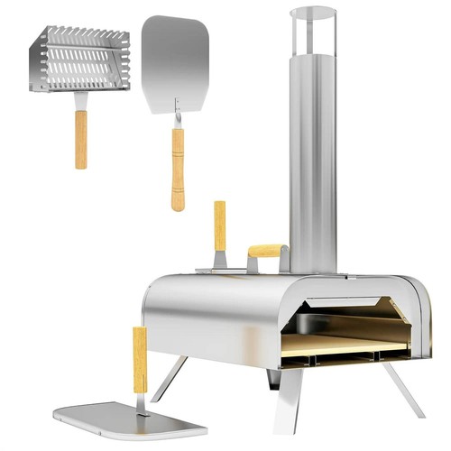 Portable wood pellet pizza - pellet,