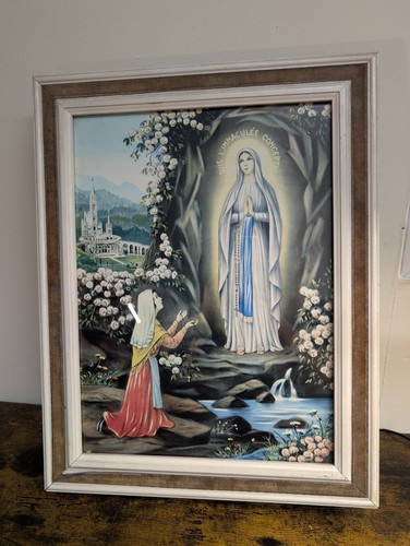 Mother mary lourdes virgin - lourdes,