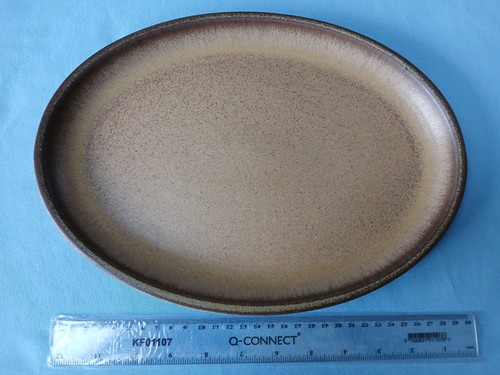 Oval steak dinner plate - oval, denby