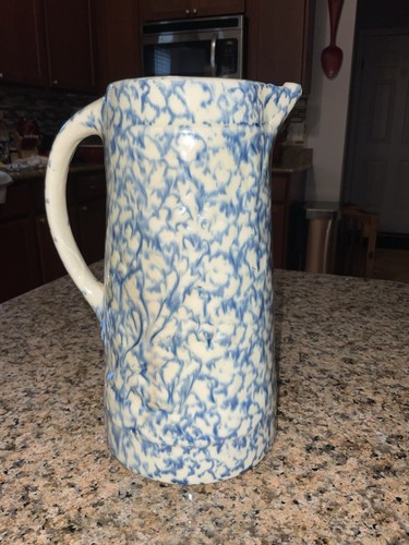 Antique blue white - blue, tall