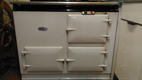Aga creamy white hob with - aga,