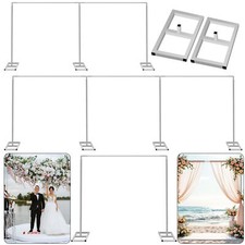 Wedding Backdrop Stand Heavy Duty Rectangular Metal Frame Birthday Party Event