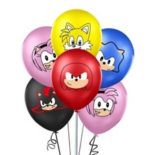 x10 Sonic The Hedgehog Latex Balloons Birthday Decorations Boys Girls Sonic UK