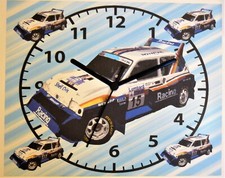 metro 6R4 rally car wall hanging clock classic metro racing rally car