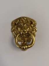 Brass Lion Head Door Knocker