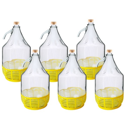 Glass demijohn screw - glass, cap