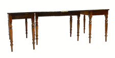 Early 19 century dining table in 3 sections-Length 220cm extended-W 114cm-H 73cm