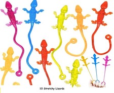 Stretch lizard sticky toys Kids birthday Party Bag Filler Gift play activity fun