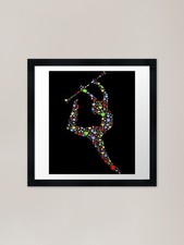 Baton Twirling Girl Silhouette