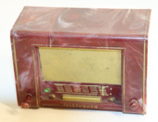 Telefunken Money Box Radio with Lador Switzerland Music Box - Bakelite Bakelite