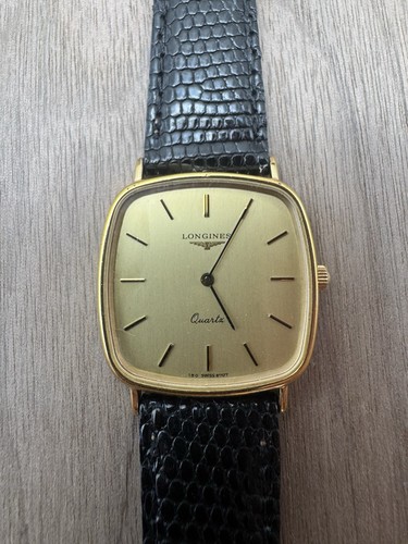Longines 30mm gold dial - longines,